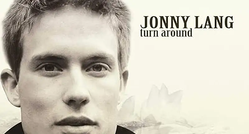 Album cover featuring a close-up of Jonny Lang's face with the title 'Turn Around' displayed.